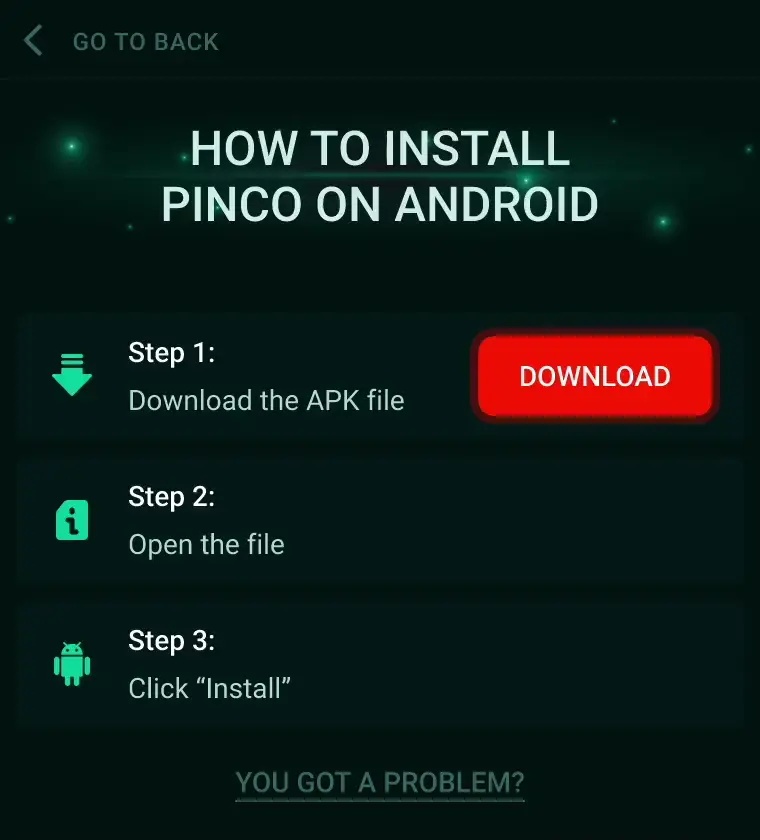 how to download pinco